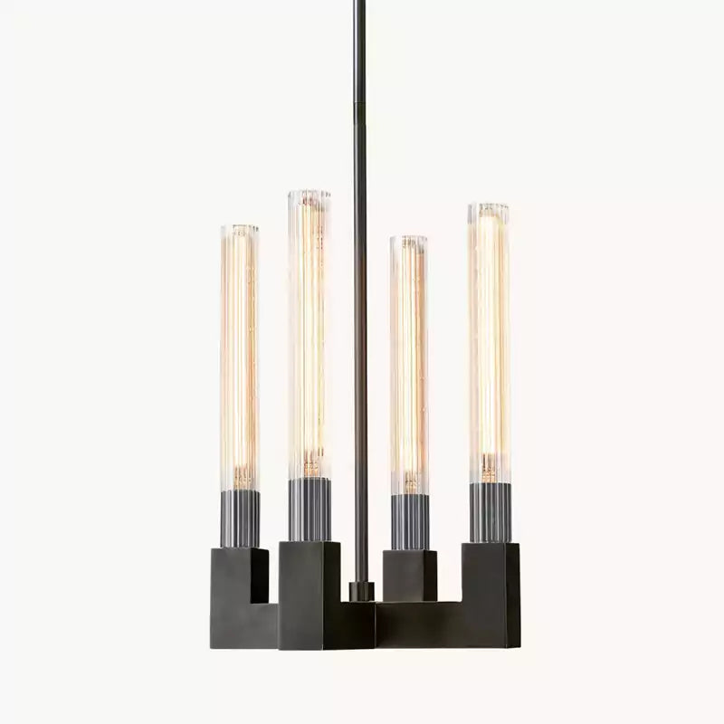 Cannel Fluted Glass Pendant