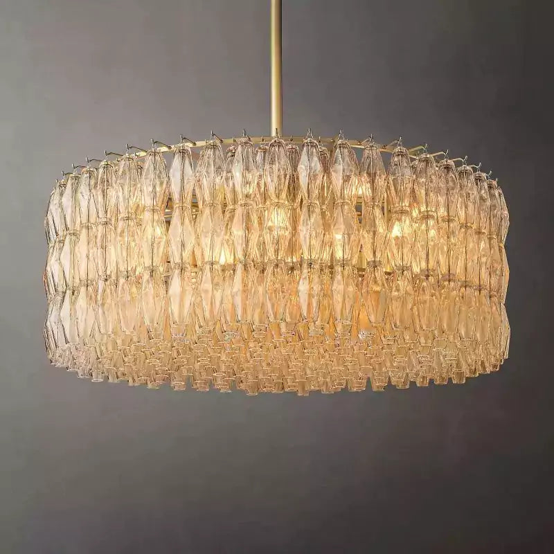 KL Chiaray Clear Glass Round Chandelier 47"