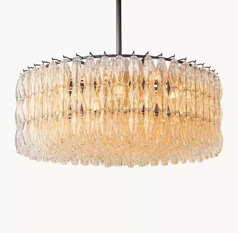 KL Chiaray Clear Glass Round Chandelier 47"