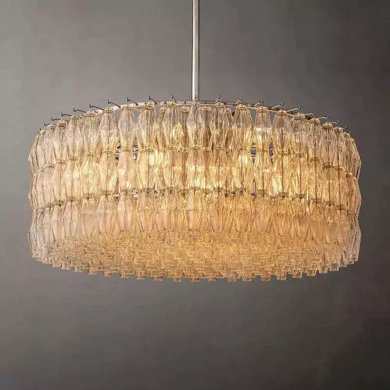 KL Chiaray Clear Glass Round Chandelier 47"