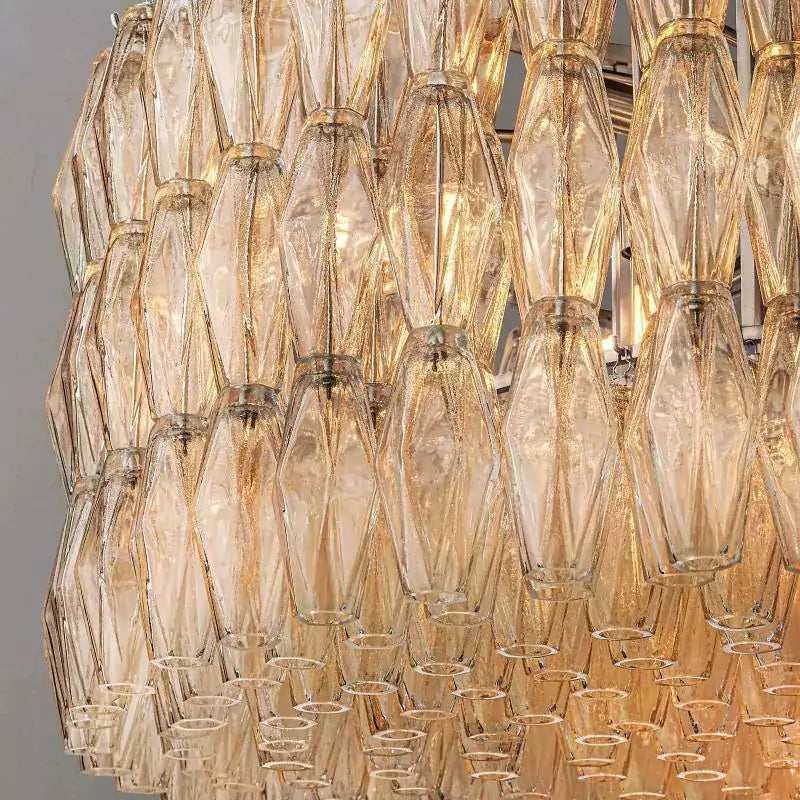 KL Chiaray Clear Glass Round Chandelier 47"