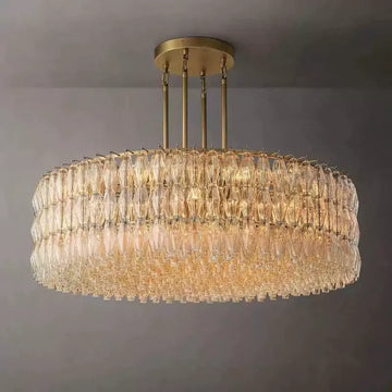 KL Chiaray Clear Glass Round Chandelier 62"