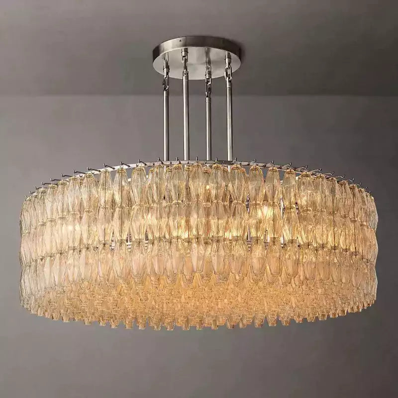 KL Chiaray Clear Glass Round Chandelier 62"