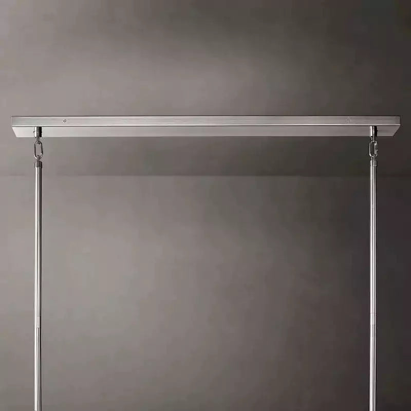 KL Chiaray Clear Glass Tiered Rectangular Chandelier 74"