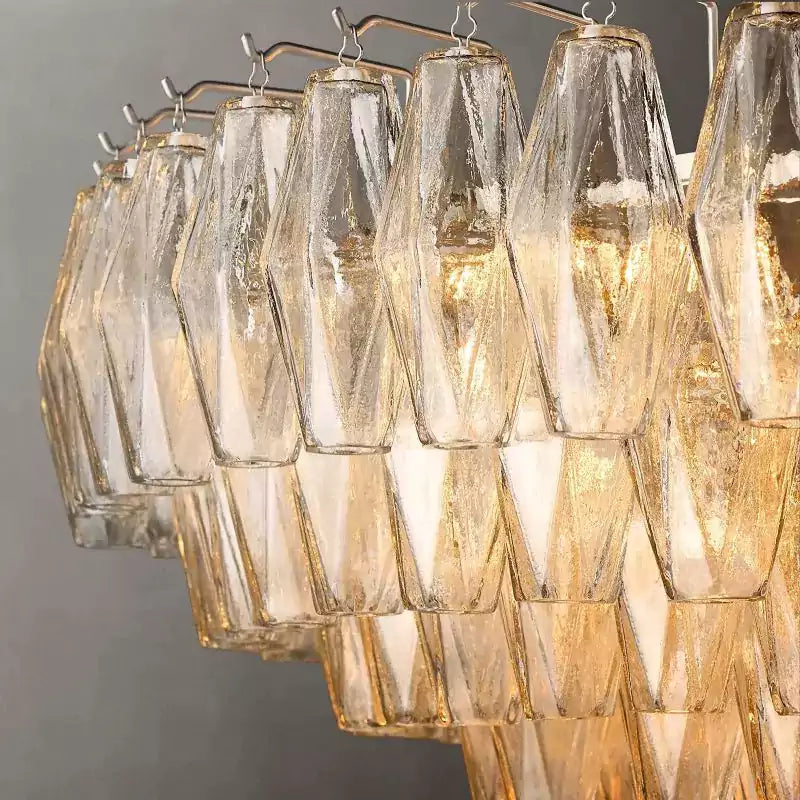 KL Chiaray Clear Glass Tiered Round Chandelier 47"
