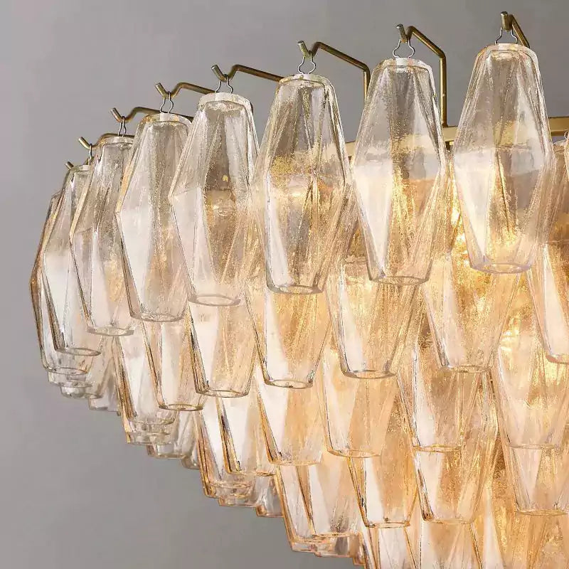 KL Chiaray Clear Glass Tiered Round Chandelier 47"