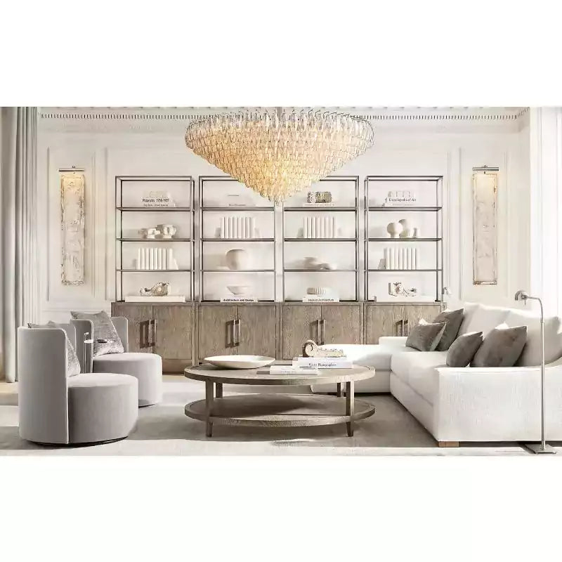 KL Chiaray Clear Glass Tiered Round Chandelier 47"