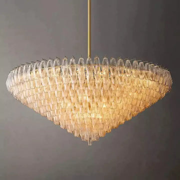 KL Chiaray Clear Glass Tiered Round Chandelier 62"