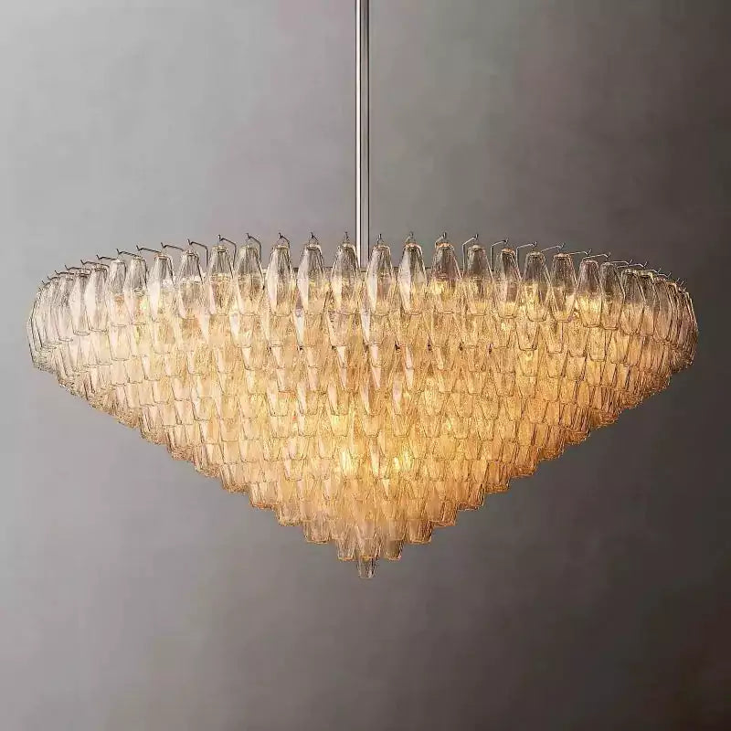 KL Chiaray Clear Glass Tiered Round Chandelier 62"