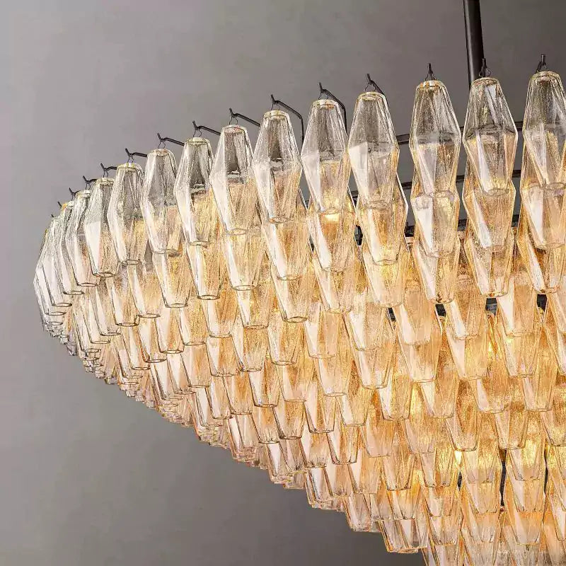 KL Chiaray Clear Glass Tiered Round Chandelier 62"