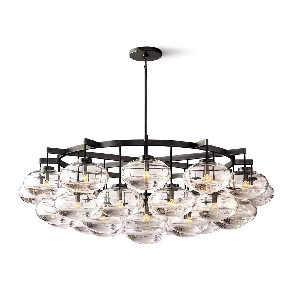 KL Cabret Clear Glass Round Chandelier 60"