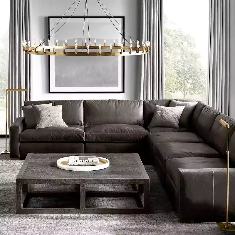 KL Camina Vintage Candelabra Round Chandelier 38"