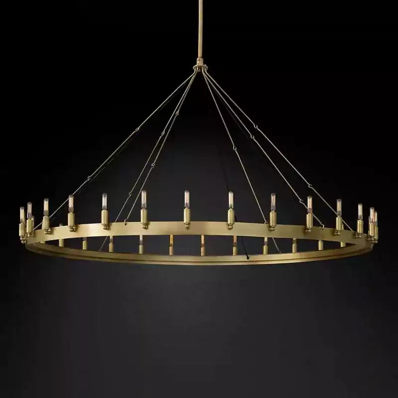 KL Camina Vintage Filament Round Chandelier 63"