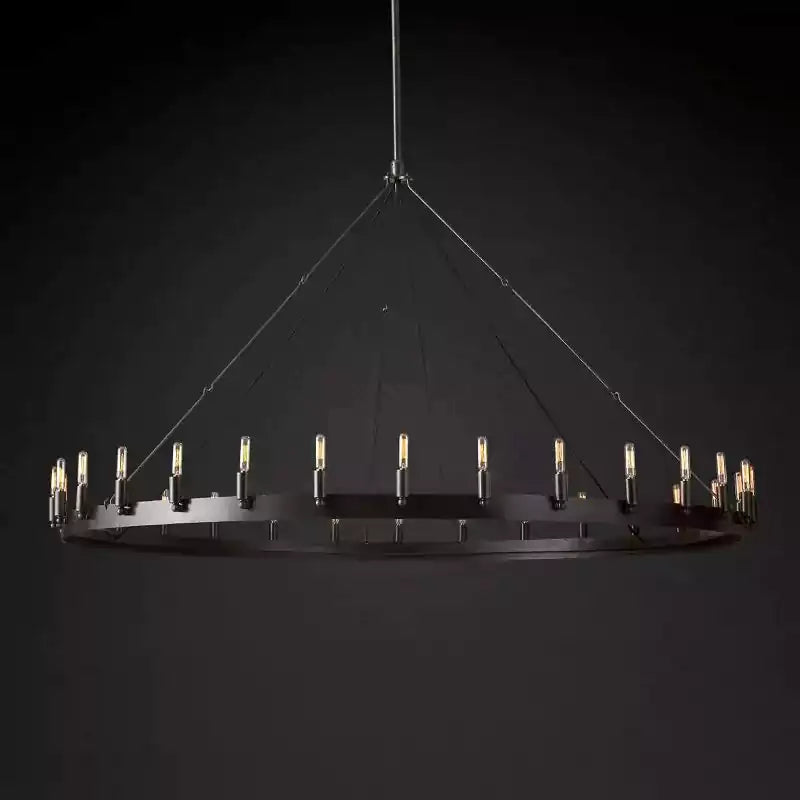 KL Camina Vintage Filament Round Chandelier 63"
