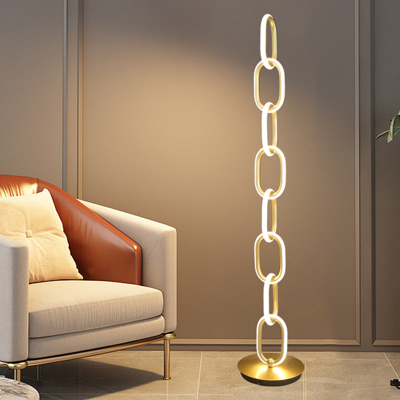Chain Ring Link LED Floor Lamp