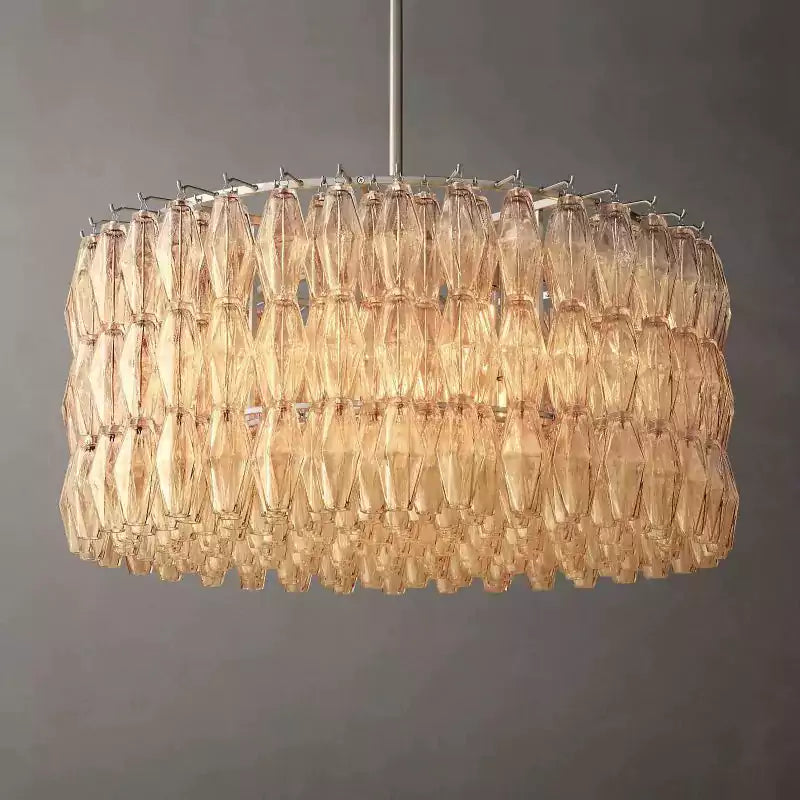 KL Chiaray Clear Glass Round Chandelier 37"