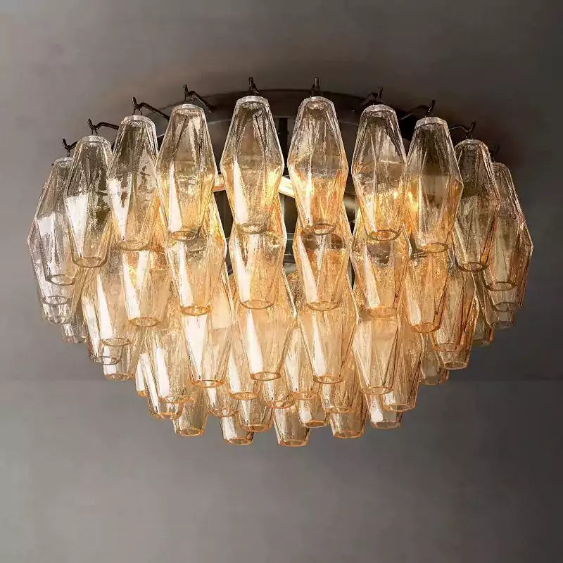 KL Chiaray Clear Glass Flushmount 22"