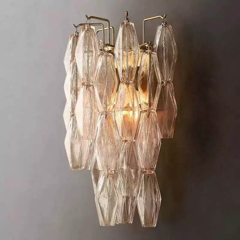 KL Chiaray Clear Glass Wall Sconce