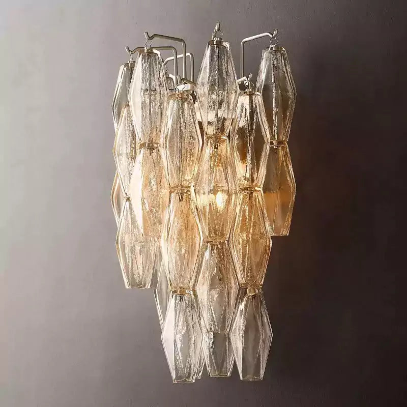 KL Chiaray Clear Glass Wall Sconce