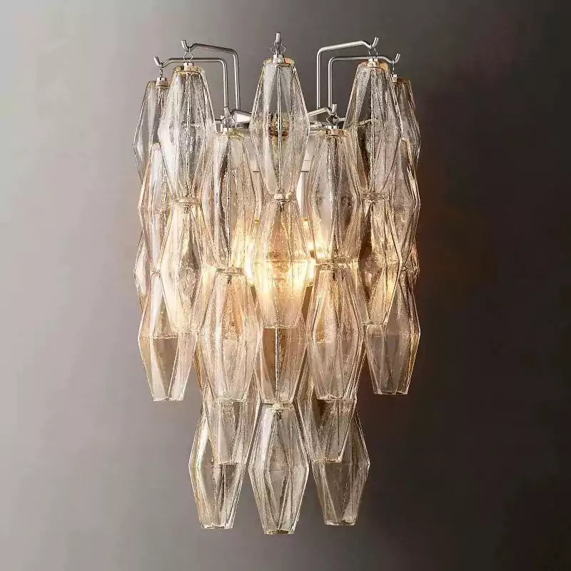 KL Chiaray Clear Glass Wall Sconce