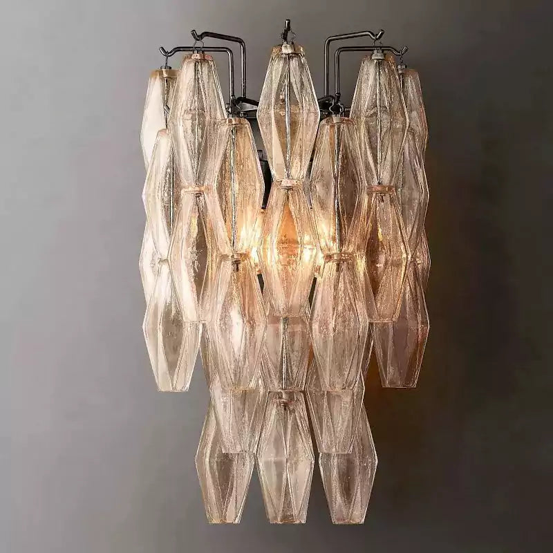 KL Chiaray Clear Glass Wall Sconce