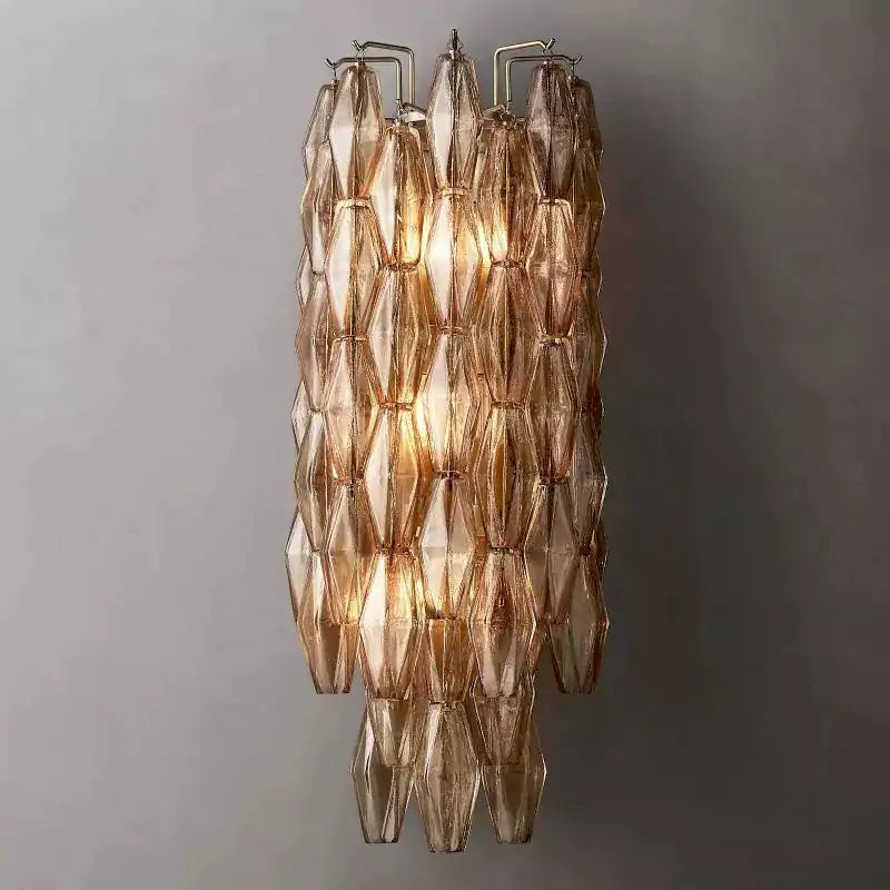 KL Chiaray Smoke Glass Grand Wall Sconce