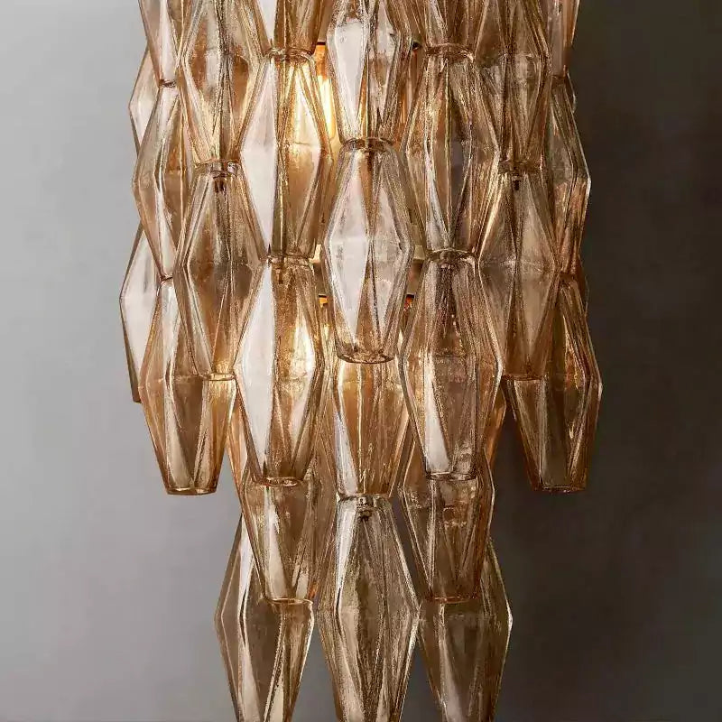 KL Chiaray Smoke Glass Grand Wall Sconce