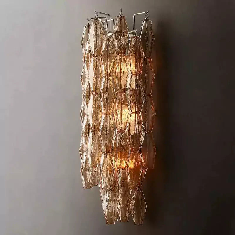KL Chiaray Smoke Glass Grand Wall Sconce
