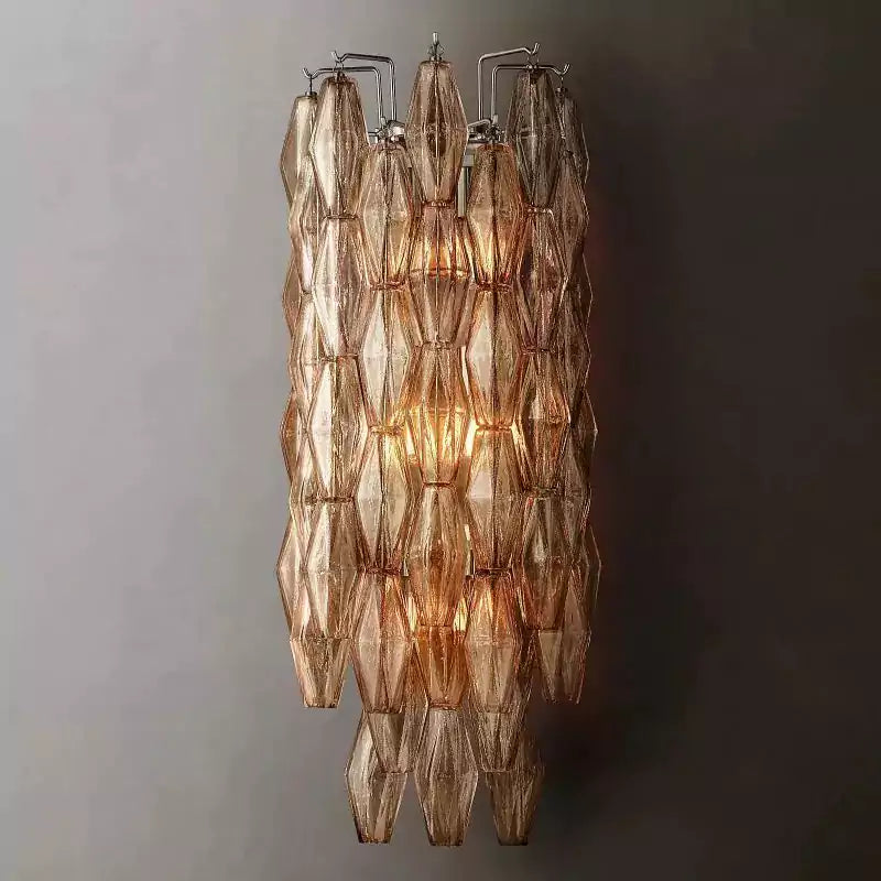 KL Chiaray Smoke Glass Grand Wall Sconce