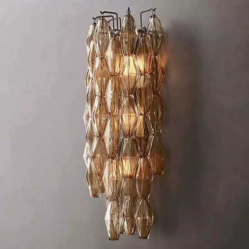 KL Chiaray Smoke Glass Grand Wall Sconce