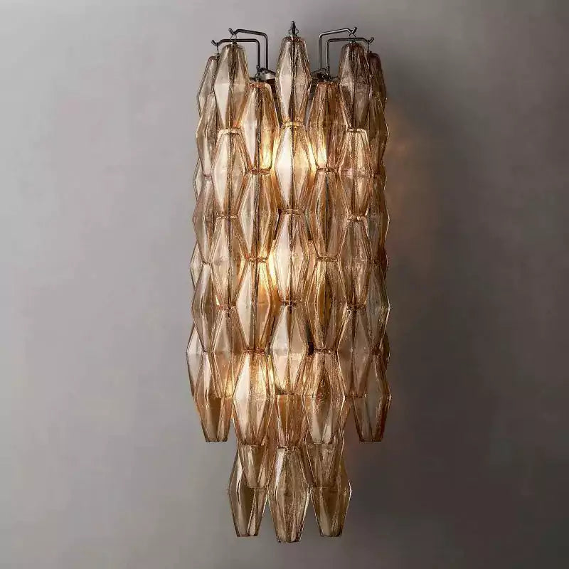 KL Chiaray Smoke Glass Grand Wall Sconce