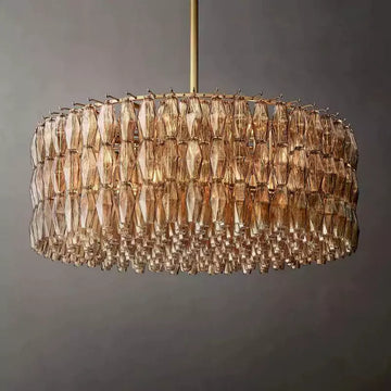 KL Chiaray Smoke Glass Round Chandelier 47"