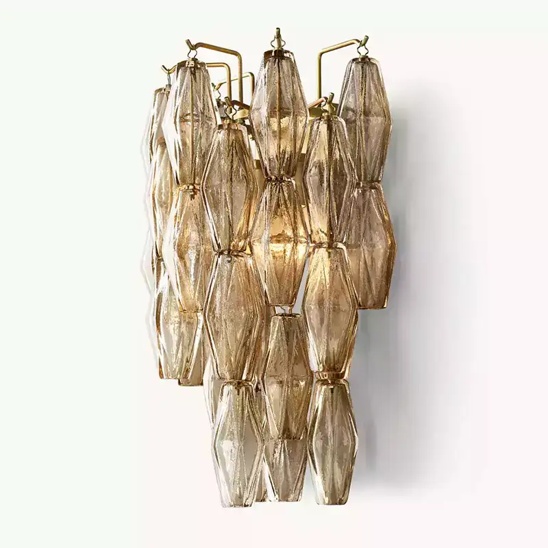 KL Chiaray Smoke Glass Wall Sconce