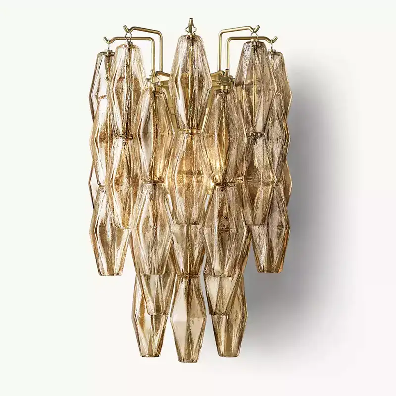 KL Chiaray Smoke Glass Wall Sconce