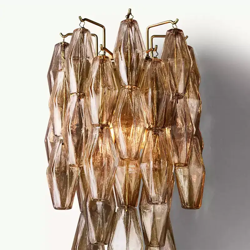 KL Chiaray Smoke Glass Wall Sconce