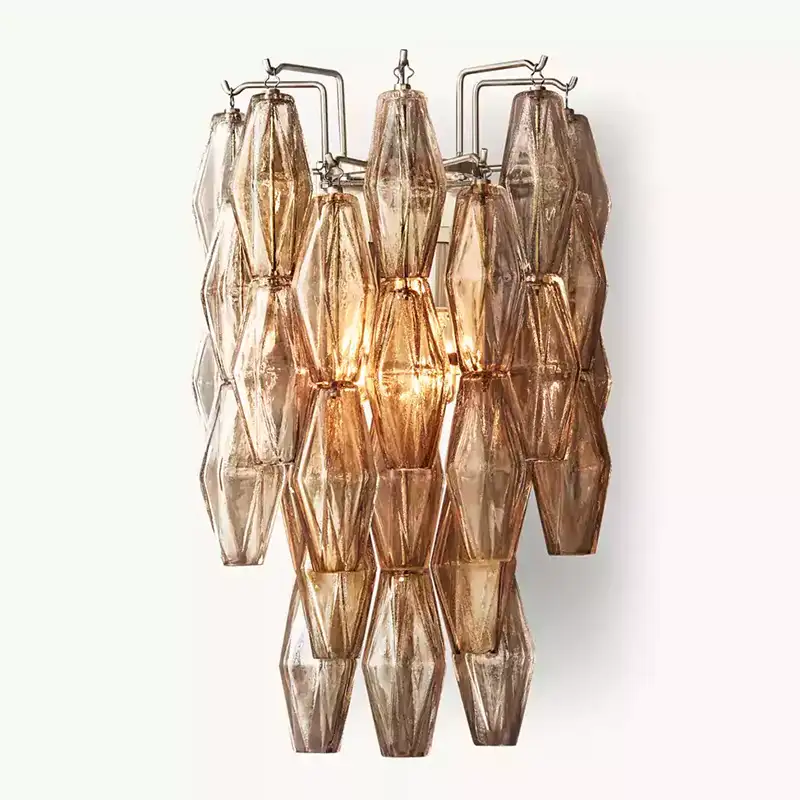 KL Chiaray Smoke Glass Wall Sconce