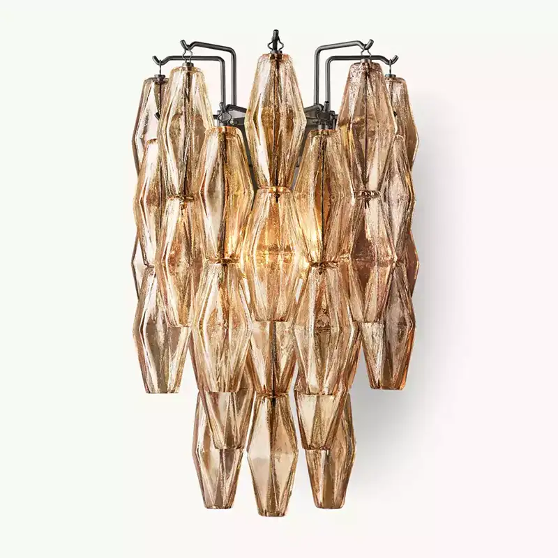 KL Chiaray Smoke Glass Wall Sconce