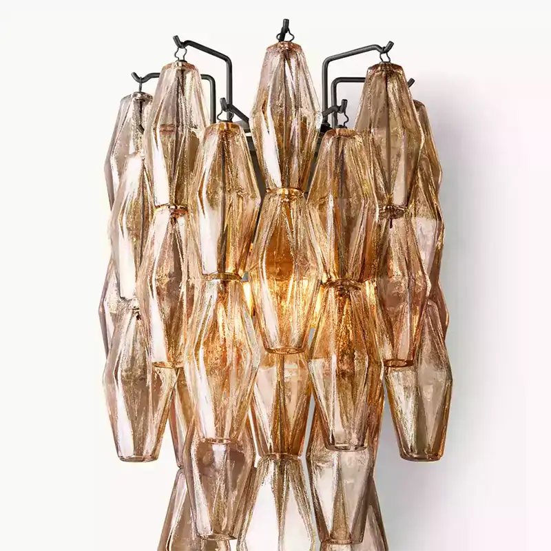 KL Chiaray Smoke Glass Wall Sconce