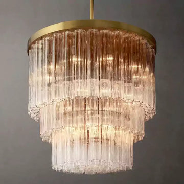 KL Cielle Three-Tier Round Chandelier 36"
