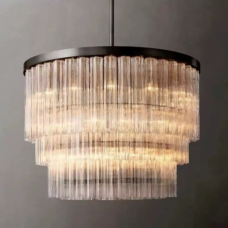 KL Cielle Three-Tier Round Chandelier 48"