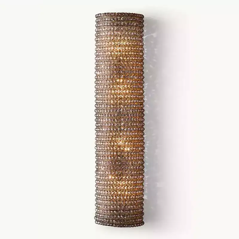 KL Cristal Halo Smoke Grand LED Sconce