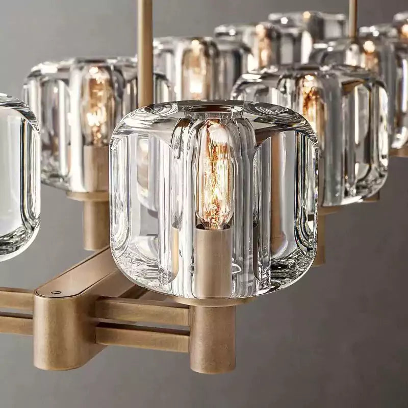 KL Demaket Double Linear Chandelier 54"