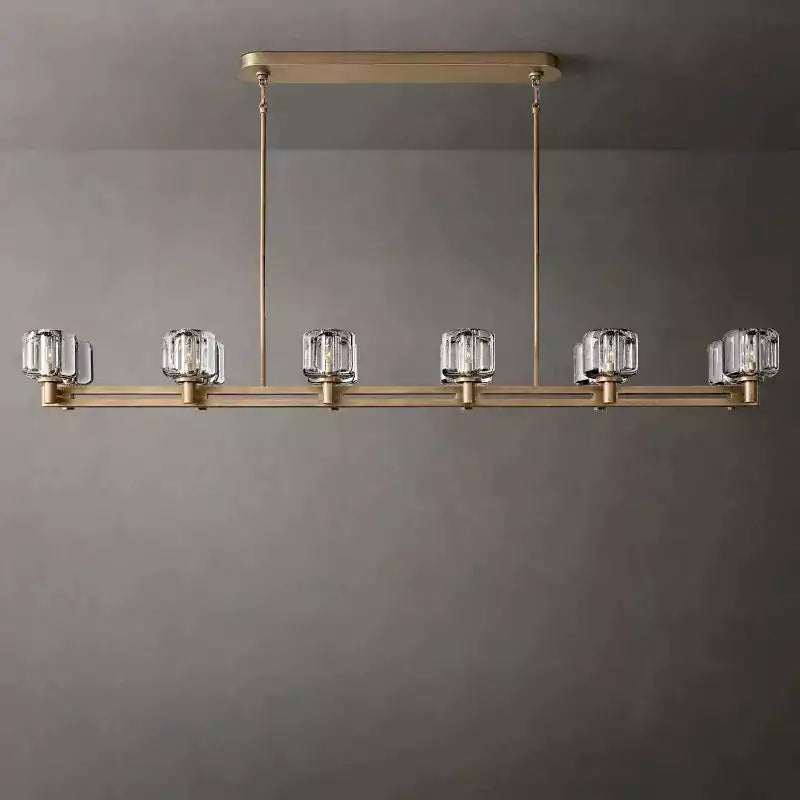 KL Demaket Double Linear Chandelier 72"