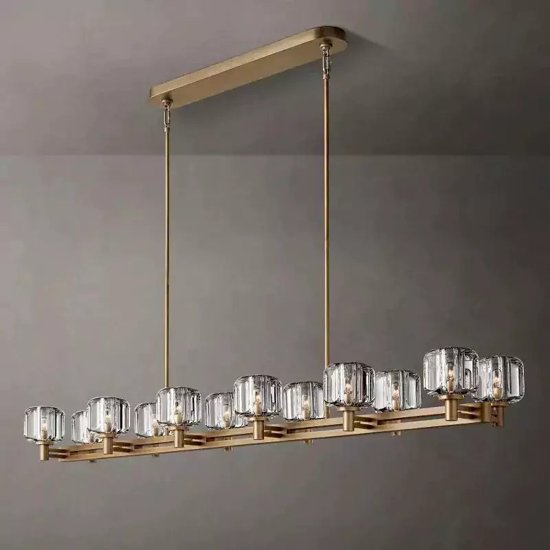 KL Demaket Double Linear Chandelier 72"