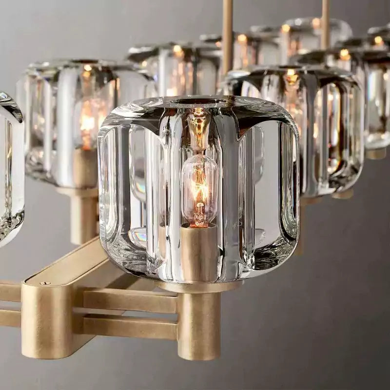 KL Demaket Double Linear Chandelier 72"