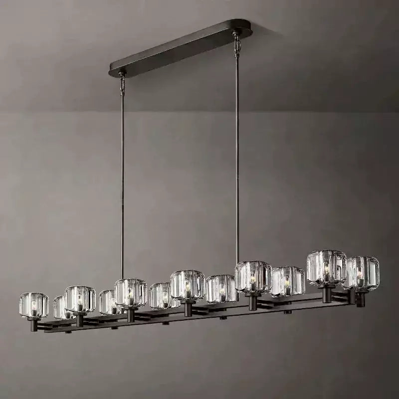 KL Demaket Double Linear Chandelier 72"