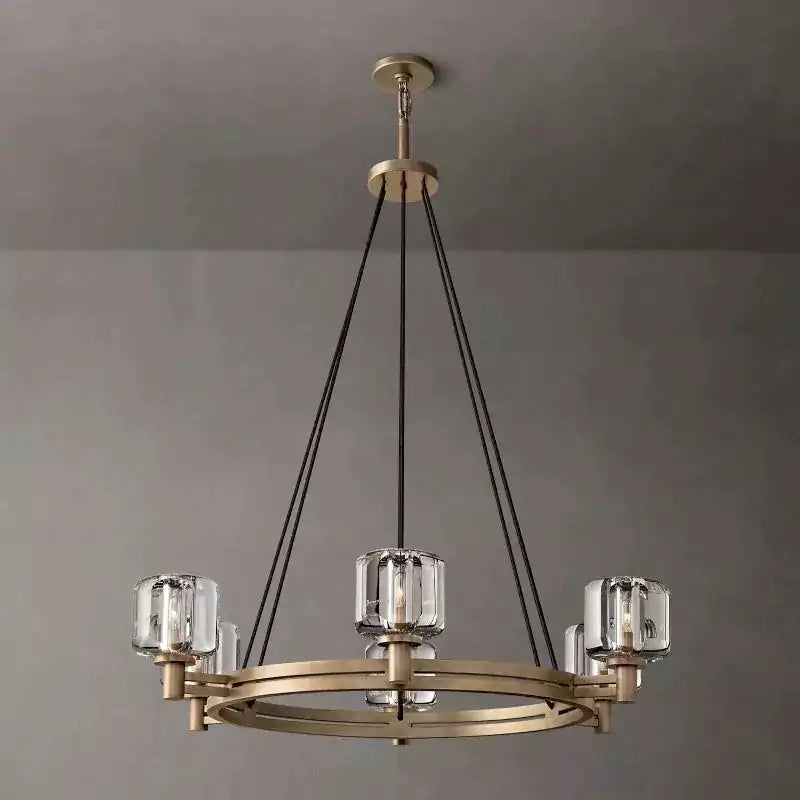KL Demaket Round Chandelier 36"