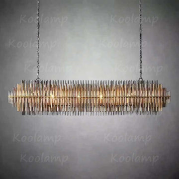 Emila Gradient Spire Rectangular Chandelier 54"
