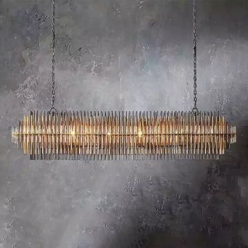 KL Emila Rectangular Chandelier 54"