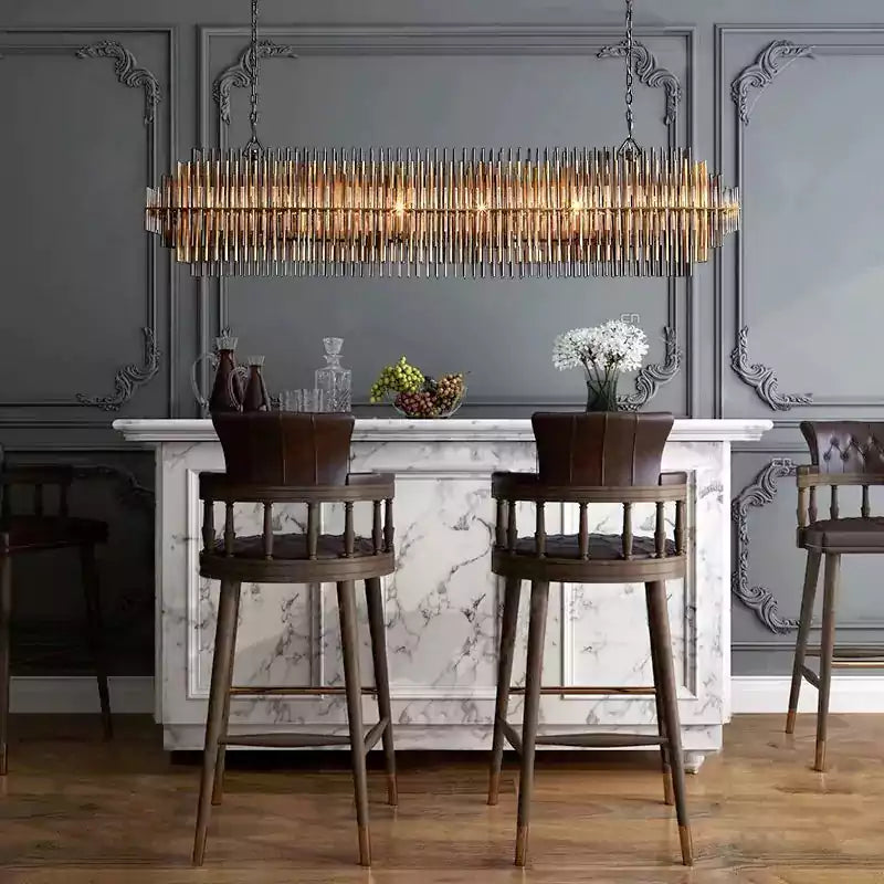KL Emila Rectangular Chandelier 54"